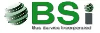 BSI Bus Service Incorporated logo with green globe icon and company name